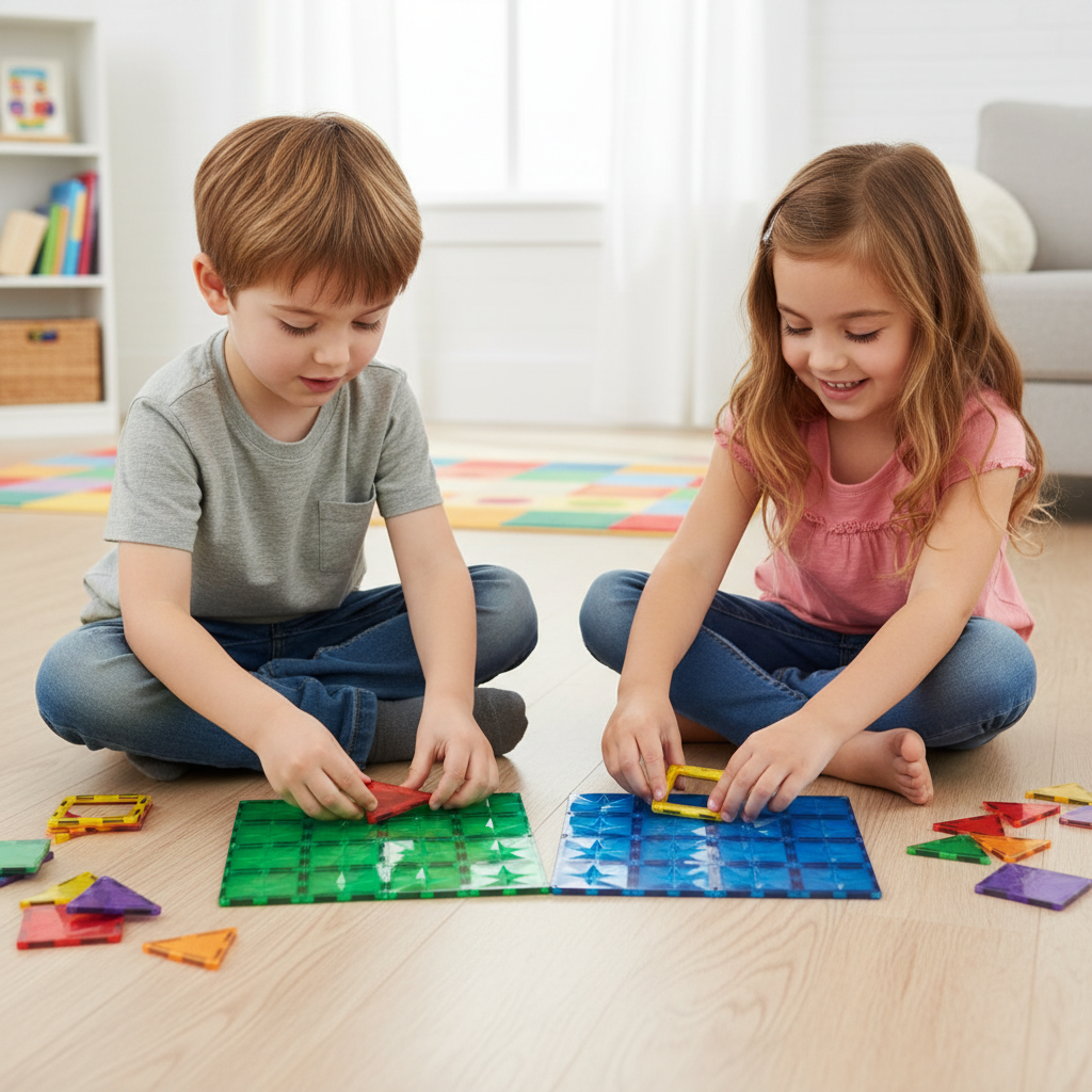 Magnetic Tiles Base Plates Building Set