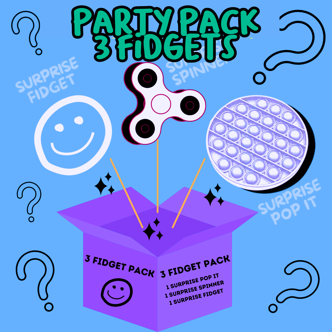 Mystery 3 Pack Fidgets Party Pack