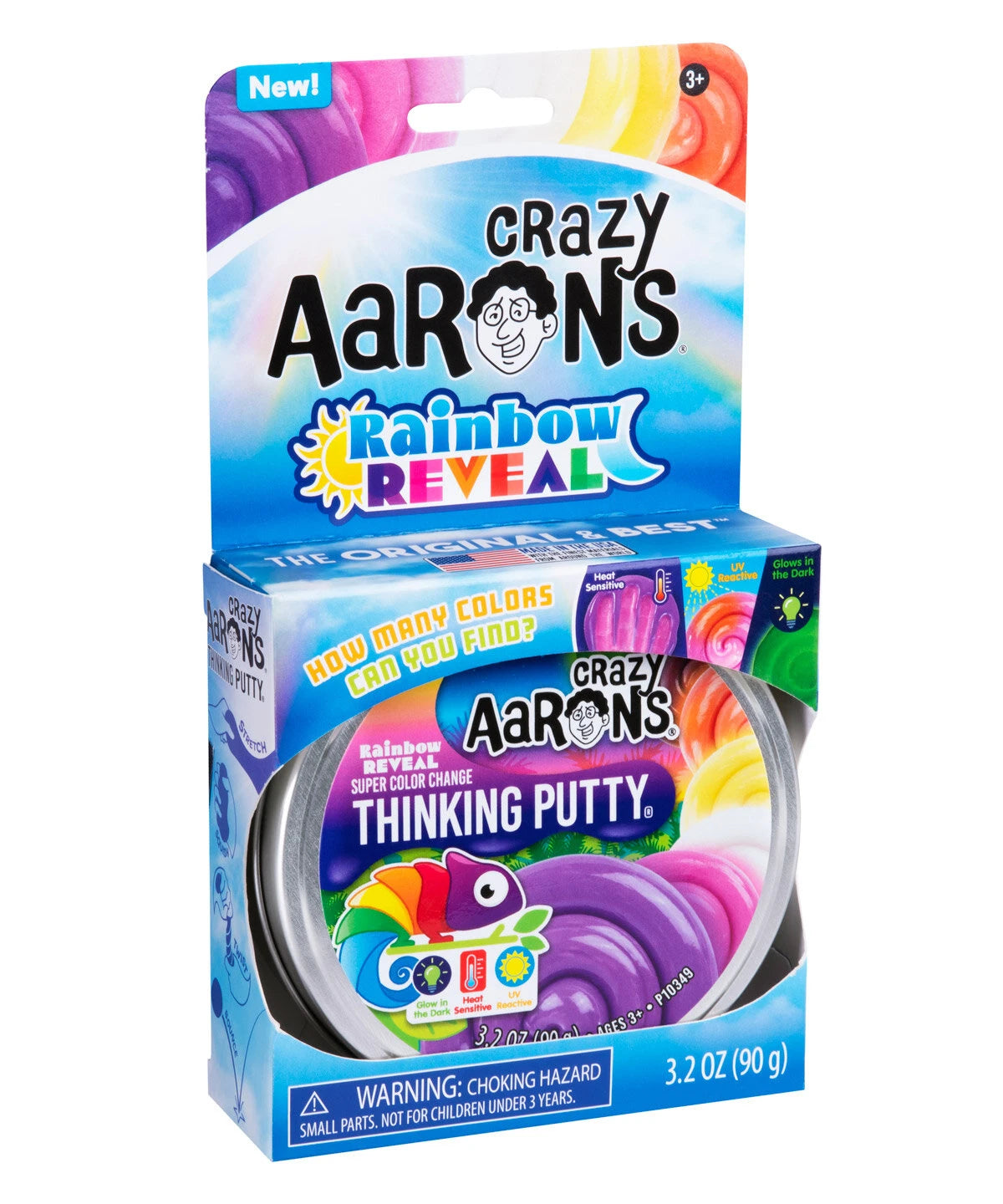 Aarons Thinking Putty Rainbow Reveal- 4 Inch Tin