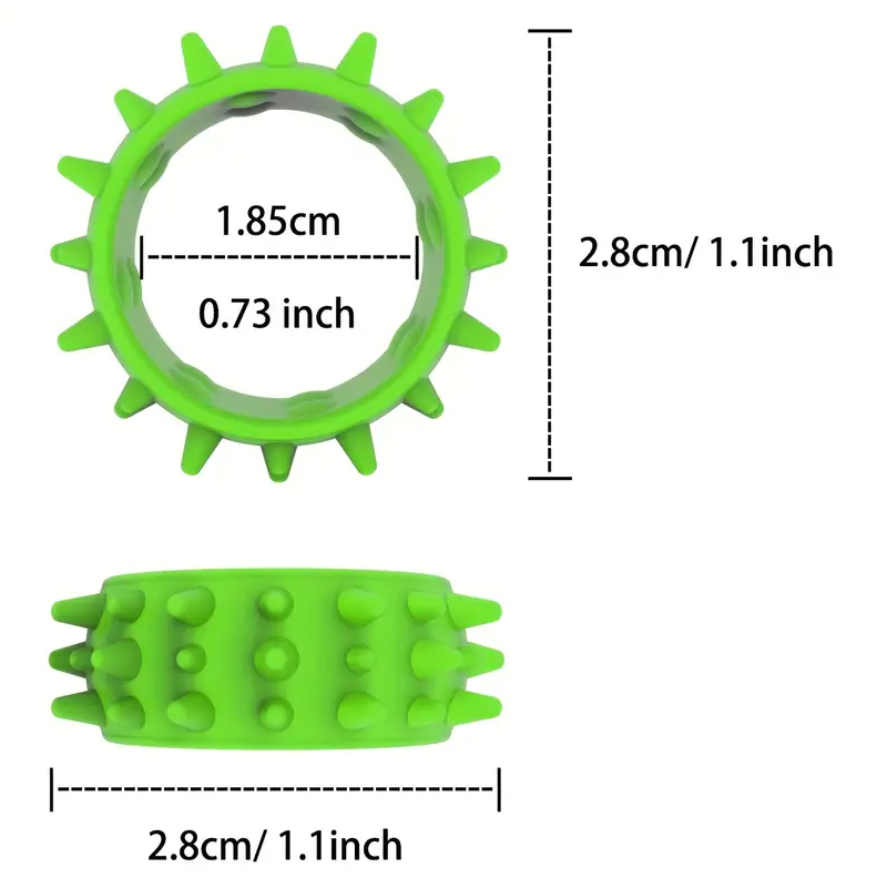 Silicone Anti Picking Sensory Finger Rings | 6 Pack