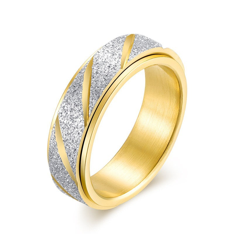 Frosted Spinner Fidget Ring