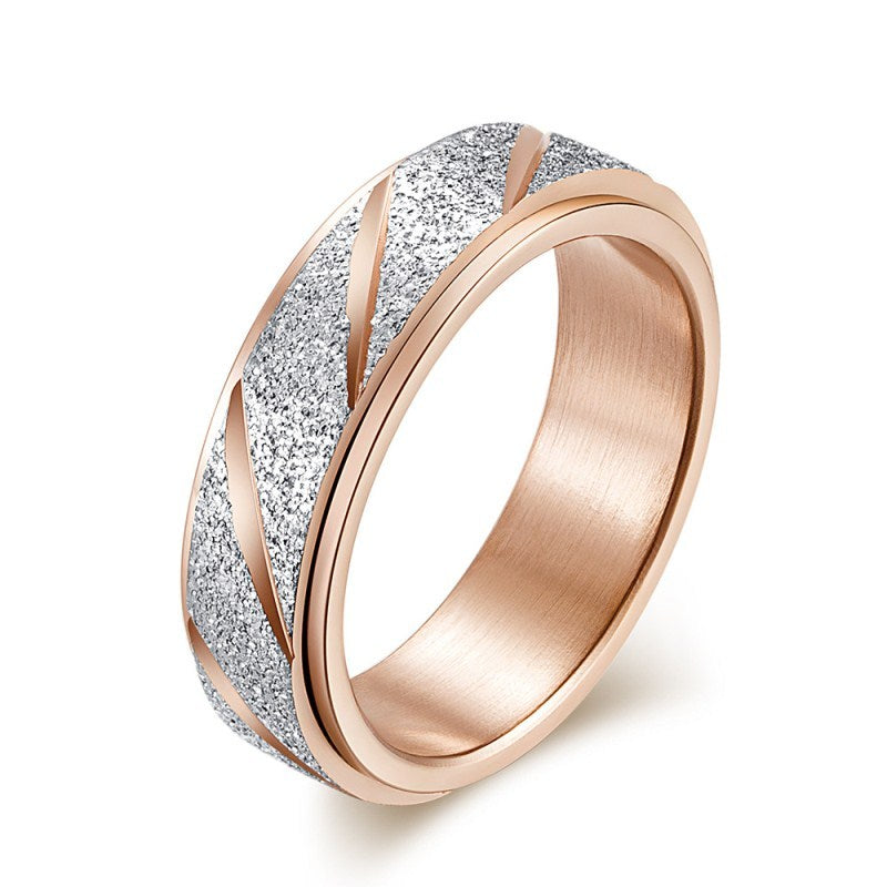 Frosted Spinner Fidget Ring