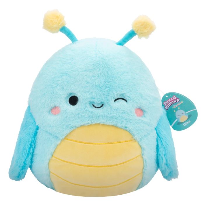 Squishmallows Fuzzamallows 30cm - Giles The Blue Grasshopper