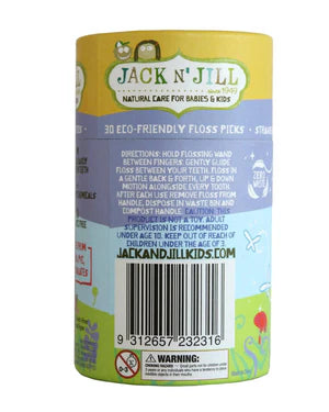 Jack N' Jill Natural Biodegradable Floss Picks 30 Pack