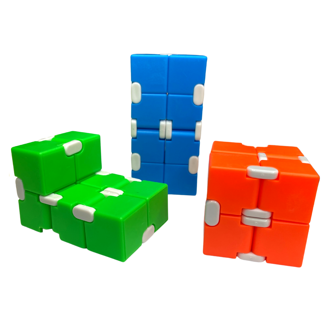 Fluro infinity cube sensory fidget toy for kids with autism and ADHD — Australia
