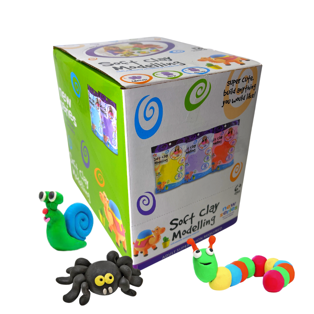 Air-Dry Modelling Clay – Classroom Pack (12 Colours)